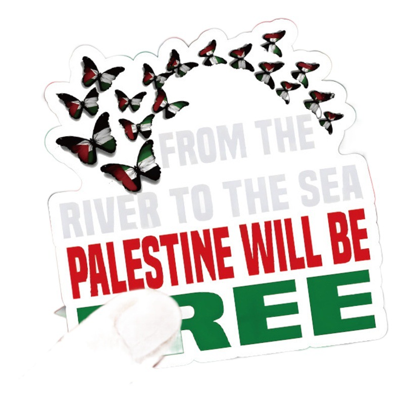 50 pieces of Palestinian stickers Computer mobile phone helmet cross-border stickers free Palestine sticker