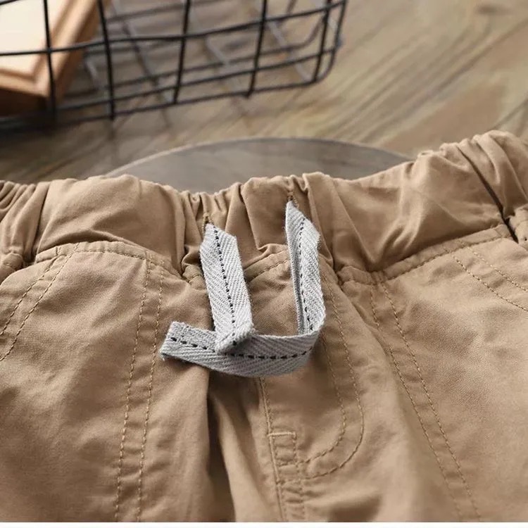 Kids(7-16Years) Age Group Simple Style Solid Color Cotton Boys Pants