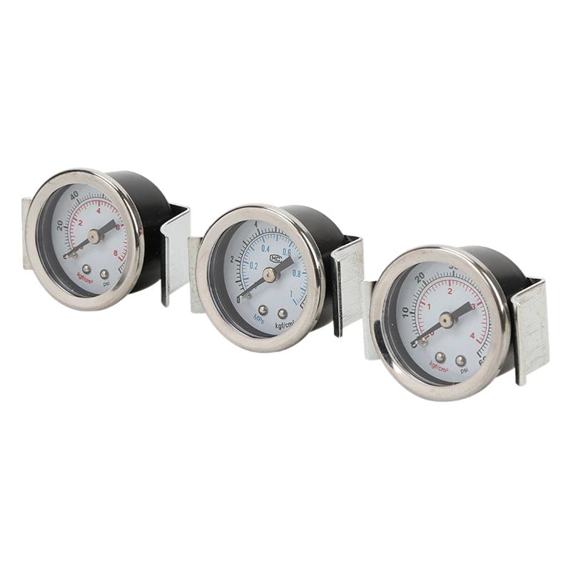 Манометр с кронштейном GU-40 оборачивание осевой панели Пневматический Манометр испытательный прибор PT1/8 распыление