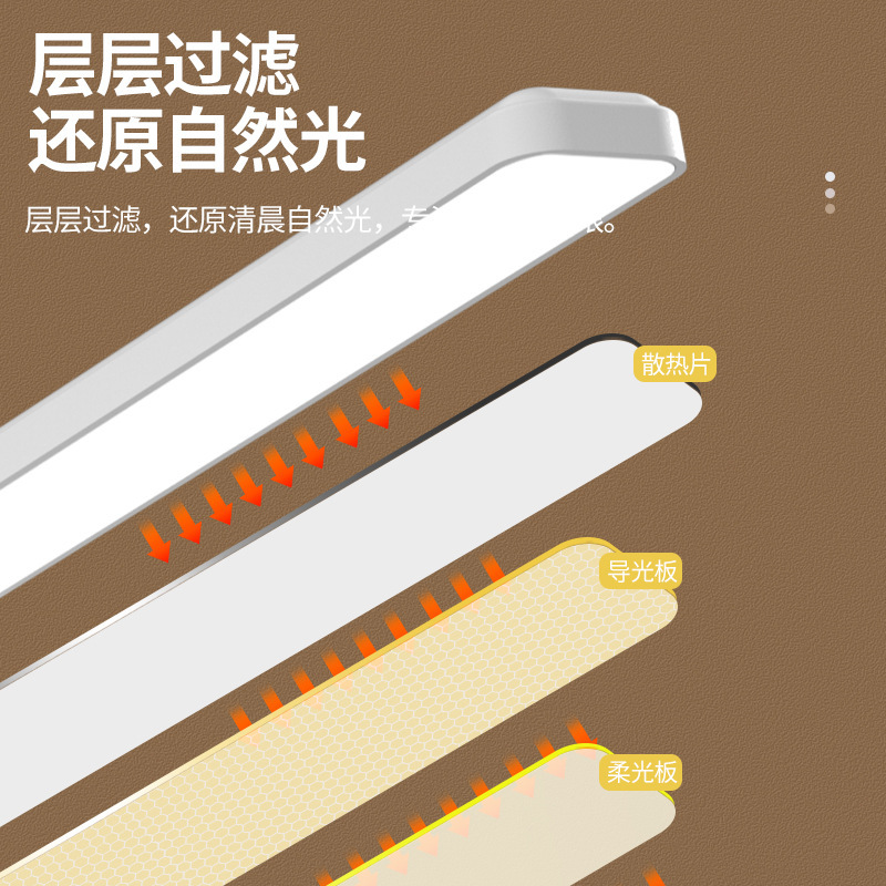 lámpara de escritorio plegable para lectura de dormitorio con soporte de teléfono móvil