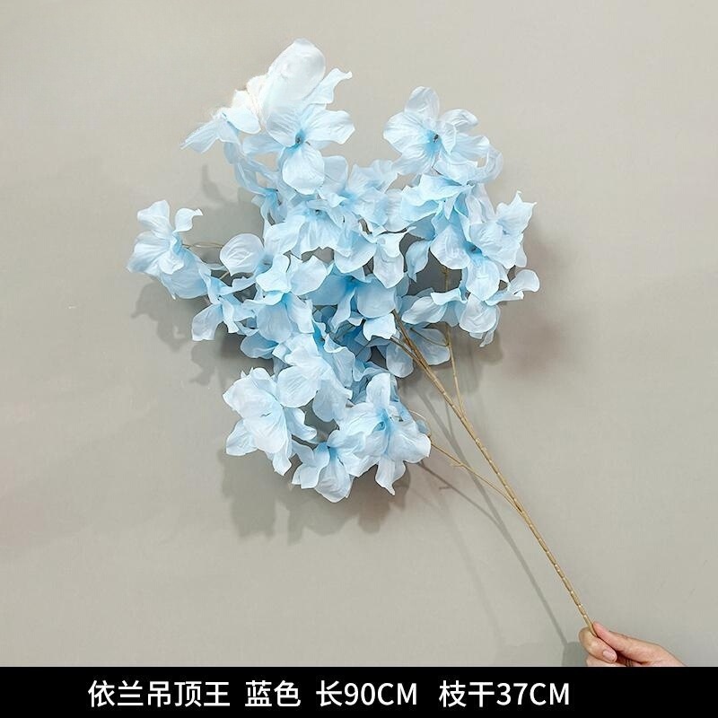 蓝色系仿真花婚礼婚庆场地场景布置道具装饰花艺花材花束假花批发|undefined