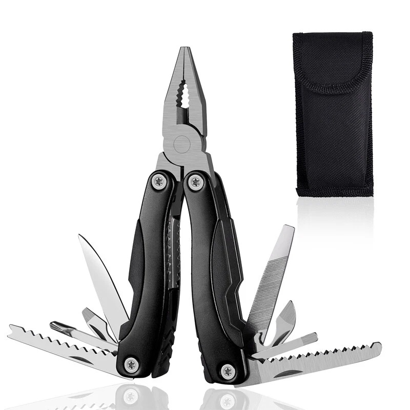 黑色户外中号正手AA2多功能刀钳 折叠老虎钳工具钳
