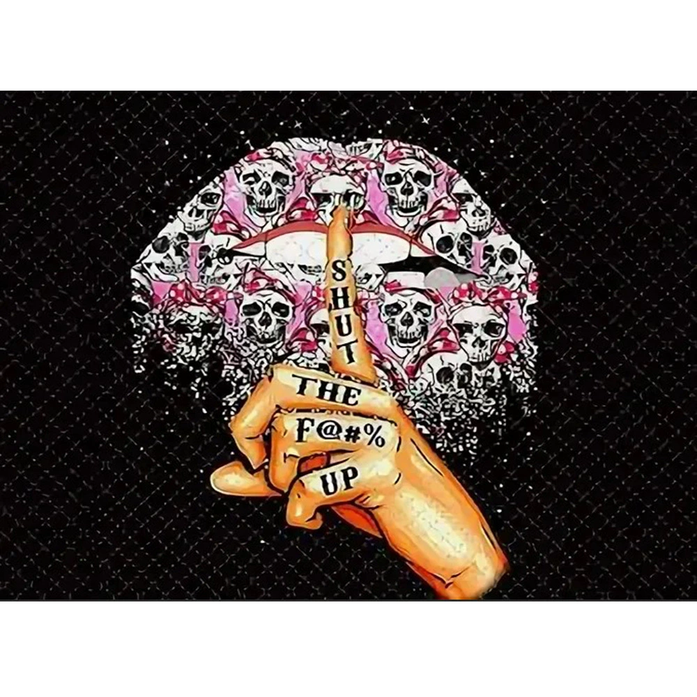 Foreign trade new 5D diamond painting skull lips living room decoration paintings full of diamond diamond painting cross stitch manufacturers wholesale