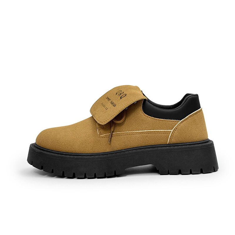 Zapatos de trabajo retro 2025 nuevo primavera y verano baja botas Martin para hombre con suela gruesa aumentada ventilada zapatos de hombre