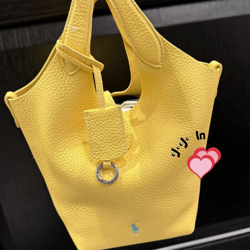 2026 New Style Leather Basket Bucket Bag, Soft Genuine Leather Large Capacity Tote Bag, Shoulder and Crossbody Women's Bag