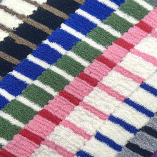 跨境亚马逊面料 色织条纹毛巾布 时尚包包面料家居鞋宠物衣服布料
