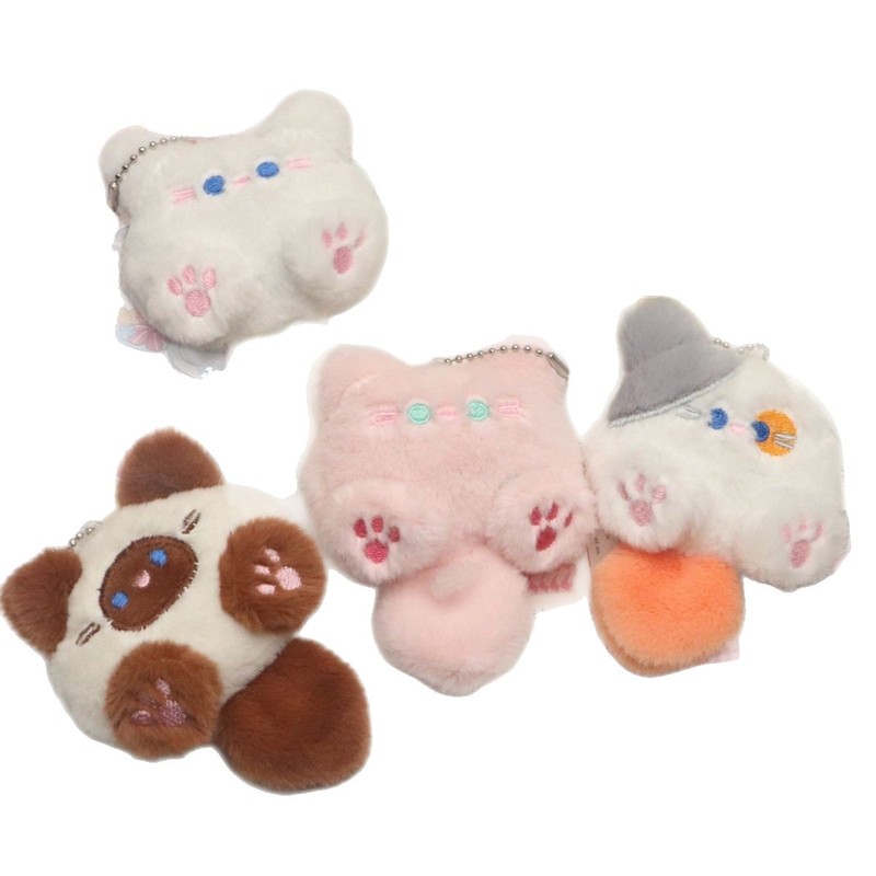 人気のかわいいぬいぐるみペンダント猫ソフトロングテールキーホルダーガールフレンドバッグペンダントアクセサリー|undefined