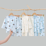 莱赛尔睡衣儿童夏季睡衣套装天丝薄款宽松家居服女童无骨空调服套