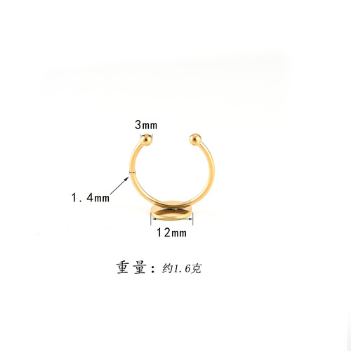 Wholesale adjustable bamboo ring, open and versatile student knuckle ring, tail ring, cool design, internet celebrity hand jewelry