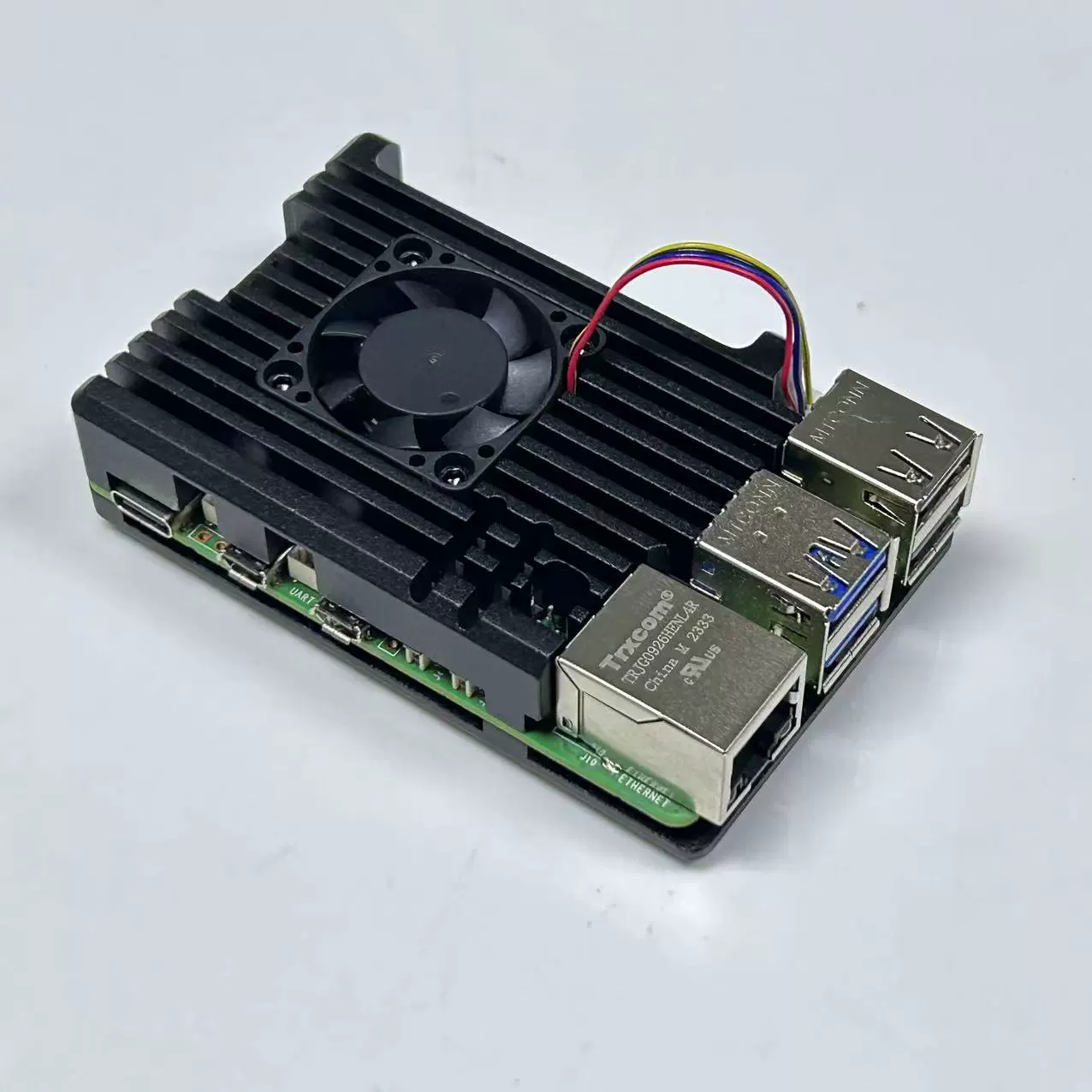 Хит продаж алюминиево-сплавная корпусная чаша Raspberry Pi Pi5 с завязанной PWM температурной системой и активным охлаждением