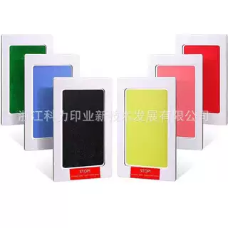 源头厂家爆款婴幼儿免洗手脚印印台相框配套礼物宠物脚印