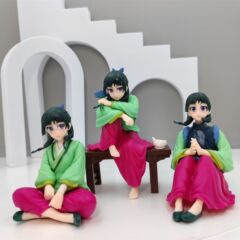 国境を越えた人気アニメ薬局美少女のささやき猫座り姿勢フィギュア車の本棚シャーシ装飾品卸売