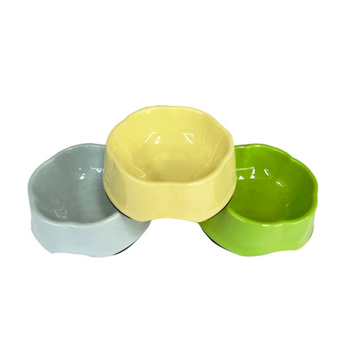 Dingzhi Pet Single Bowl Melamine Bowl Cat and Dog Bowl Dog Bowl Food Bowl Petal Bowl Cat Bowl Wholesale Pet Feeder Wholesale
