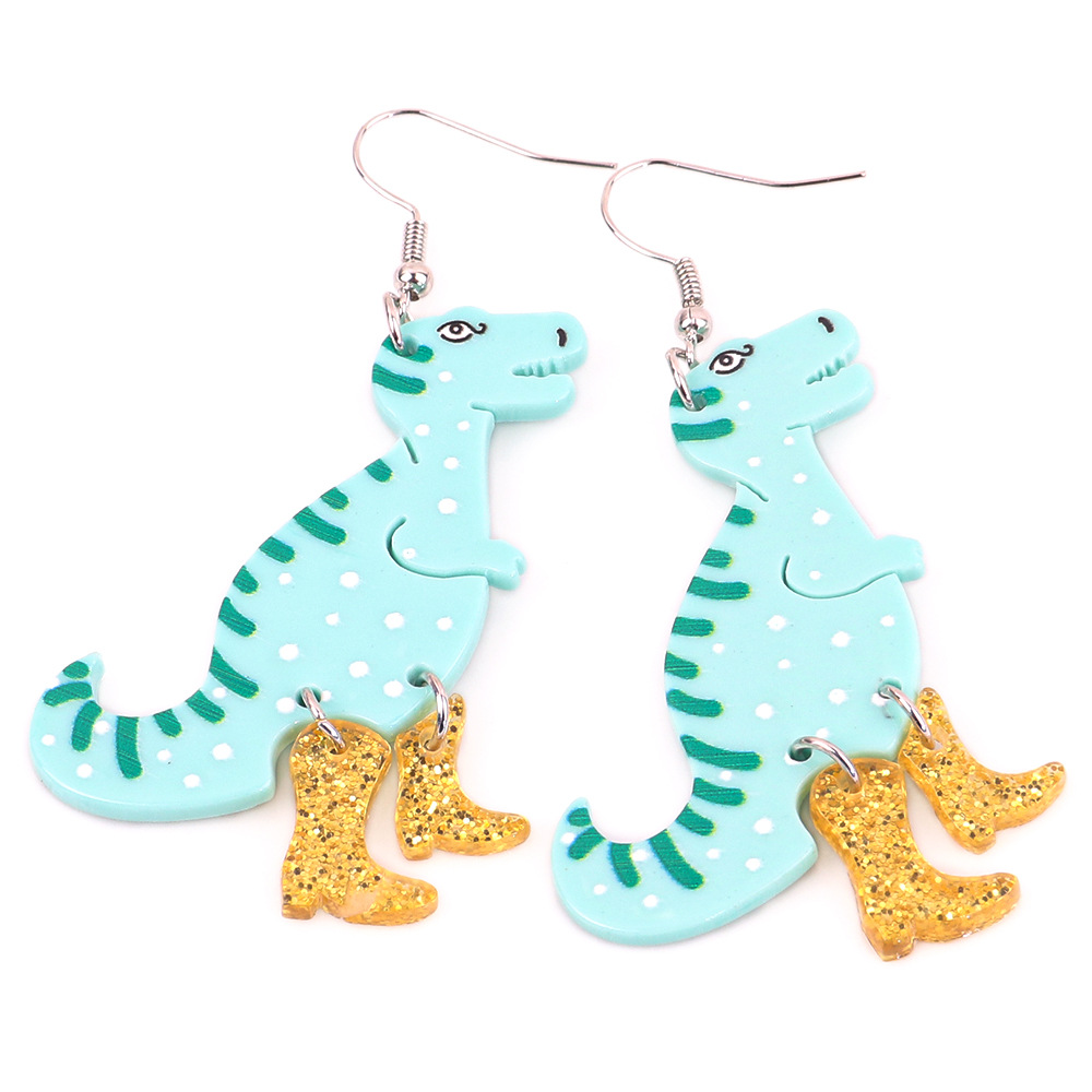 Fashion Dinosaur Arylic Women's Drop Earrings 1 Pair display picture 4