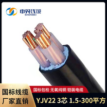ZC-YJV220.6/1kv銅芯鎧裝3芯*1.5/2.5/4/6/10/16/120平方電線電纜