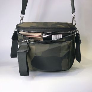 2023 Hong Kong Style Casual Fashion Camouflage Chest Bag Autumn and Winter New Arrival Nylon Cloth Waterproof All-Match Practical Square Crossbody Bag