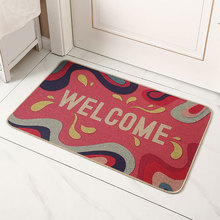 加厚仿亚麻橡胶厨房地垫进门地毯吸水脚垫子吸水厨房垫浴室防批发