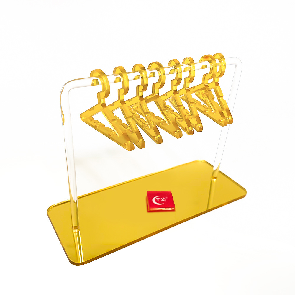 TX亚马逊悬挂式个性化耳环架 亚克力衣架式耳钉耳环收纳展示架