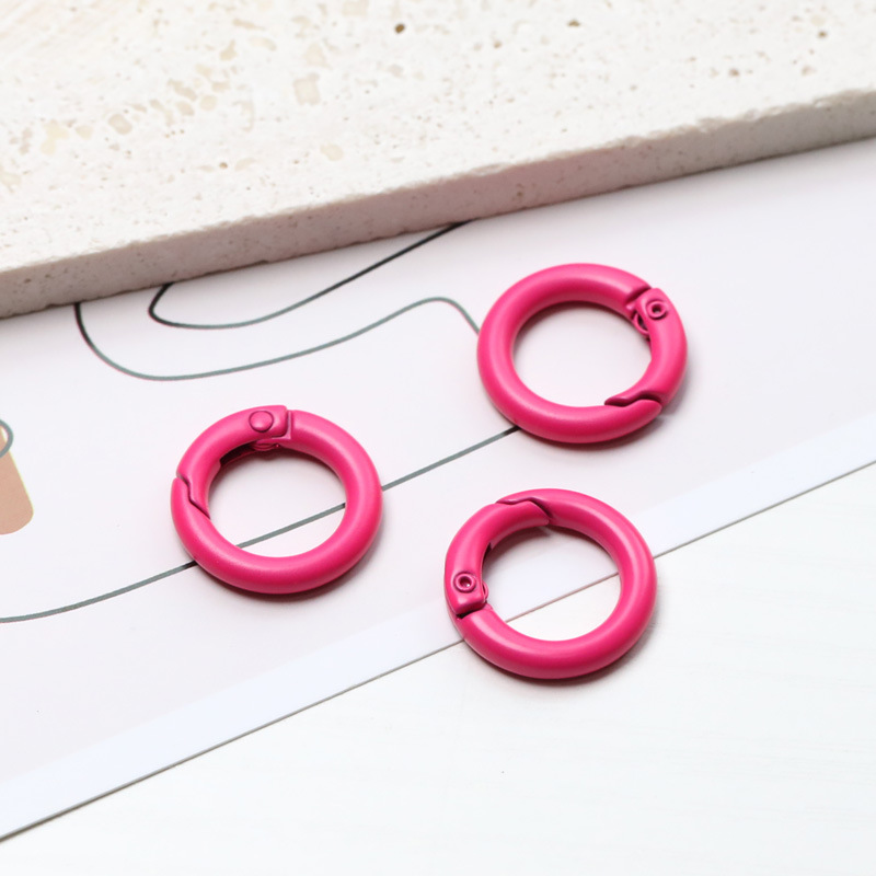 20mm23mm diy彩色烤漆弹簧扣圆环圈开口圈饰品配件弹簧圈扣钥匙圈|undefined
