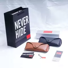 Leijia Eyeglass Case, Sunglass Case, Fashionable Pebbled Leather PU Glasses Case