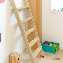 木梯子实木质楼梯家用学生宿舍上下床双层床阁楼楼梯木直梯子单卖