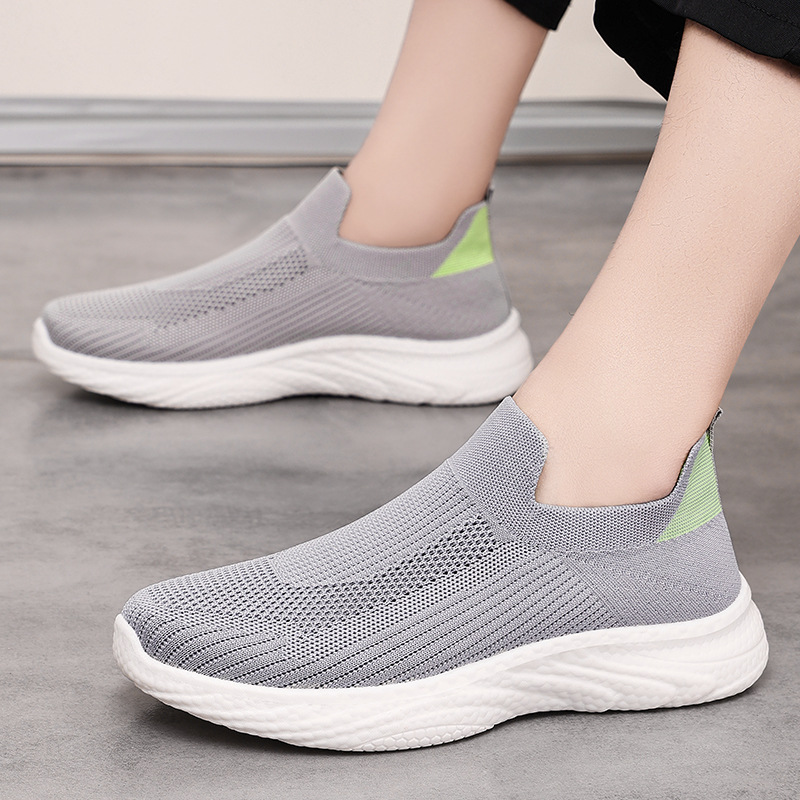 Zapatos de hombre, zapatos casuales bajos, zapatos casuales de verano, nuevas y cómodas zapatillas de deporte para correr de suela blanda, zapatos de papá transpirables