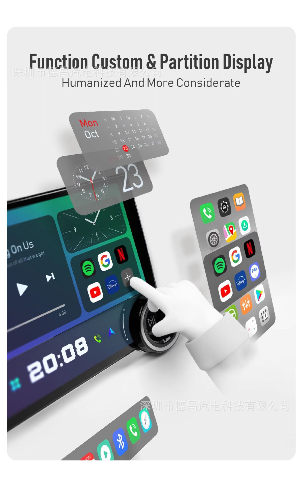Cross-Border Universal Host Android Navigation Gps Reversing Image Multimedia Dvd Radio Display X80