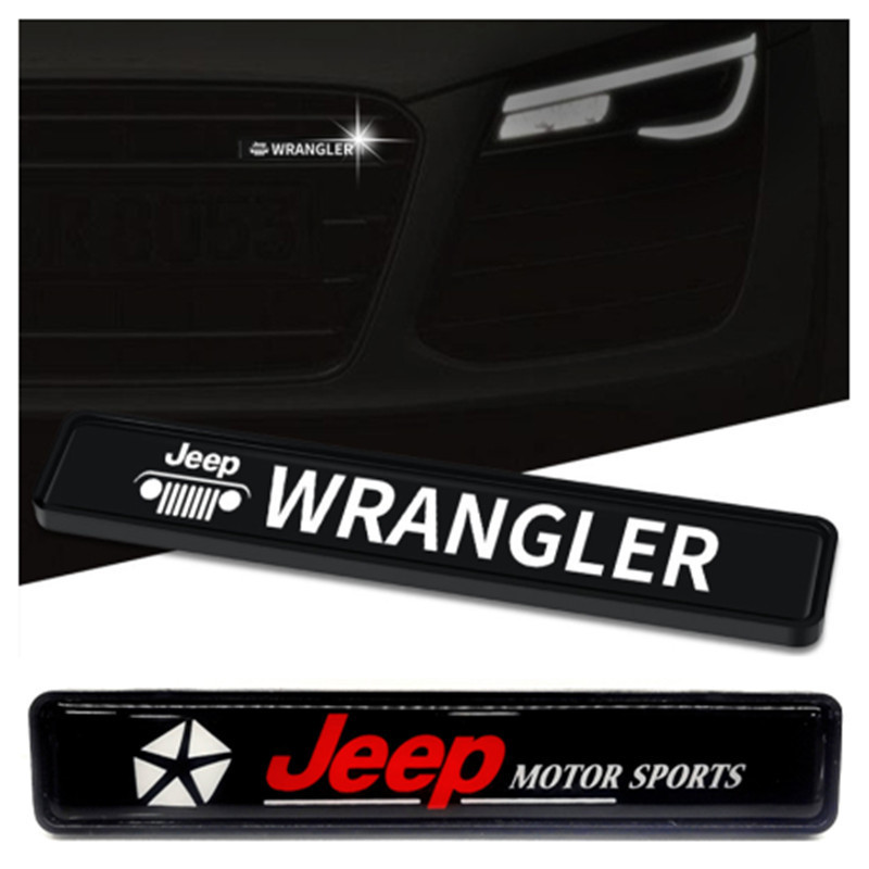 Aplicable a JEEP Shepherd coche logo LED luminoso medio neto modificación de la luz luminosa logo valla frontal Decoración