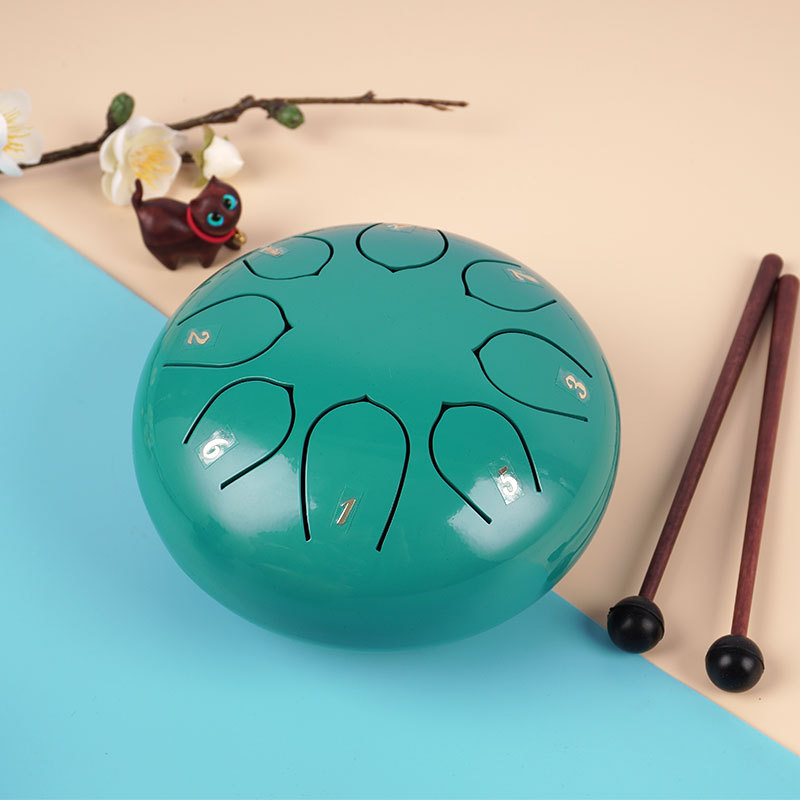Lleno sílaba tambor hueco de 6 pulgadas de 8 tonos de tambor de loto tambor de acero tambor de lengua sin preocupaciones niños iluminación instrumento de percusión fuente de fábrica