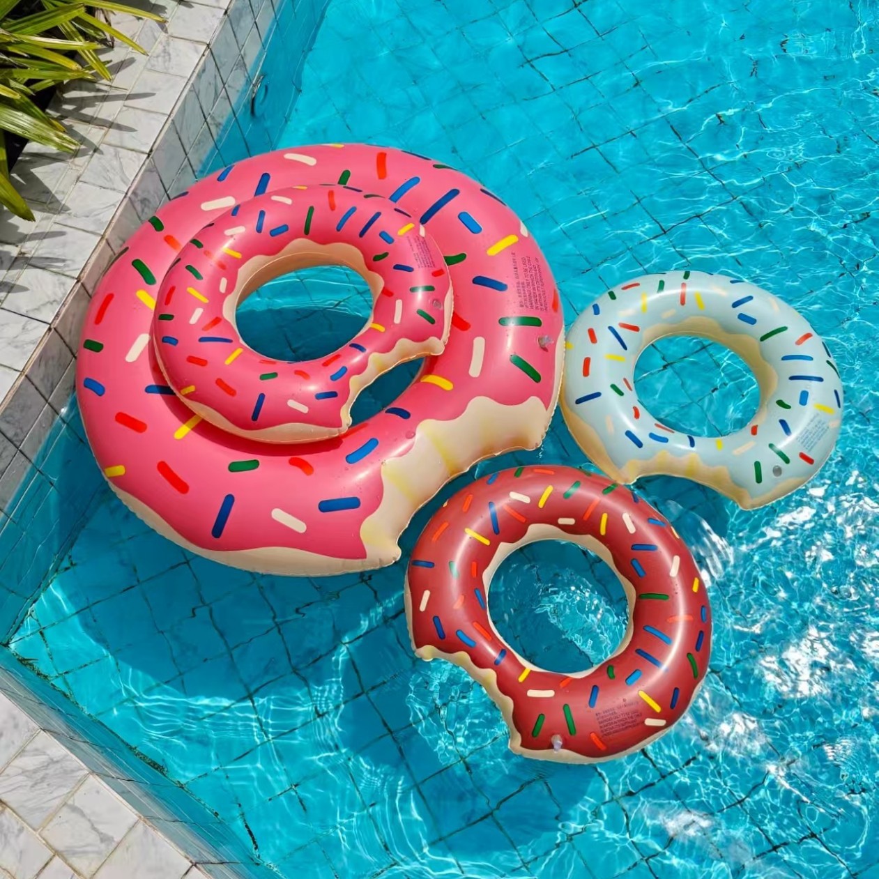 Nuevo anillo de natación para padres e hijos red retro doble bolsa de aire bajo la axila verde engrosado anillo flotante inflable al aire libre