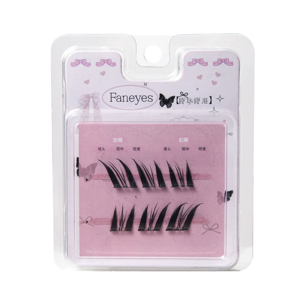 Self‑adhesive glue‑free false eyelashes, multiple decorative styles, 6–20 rows