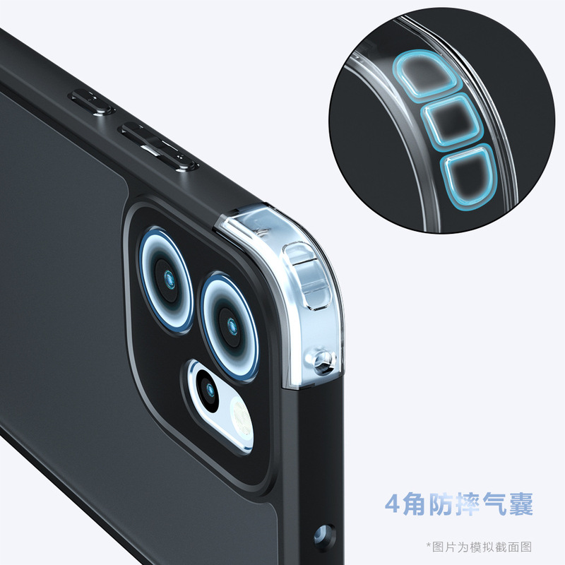 适用Reno14F手机壳磁吸手机壳奇甲气囊防摔商务磨砂Reno14F手机壳|undefined