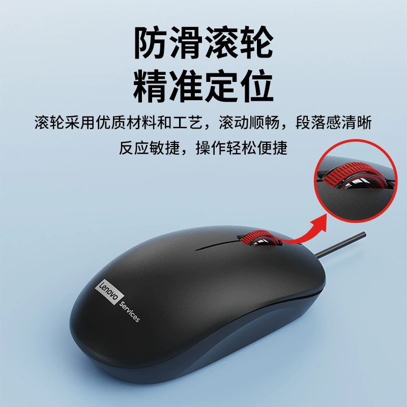 Проводная USB мышь Lenlianovo MW51 для бизнеса и офиса, ноутбука, настольного ПК, универсальная проводная мышь