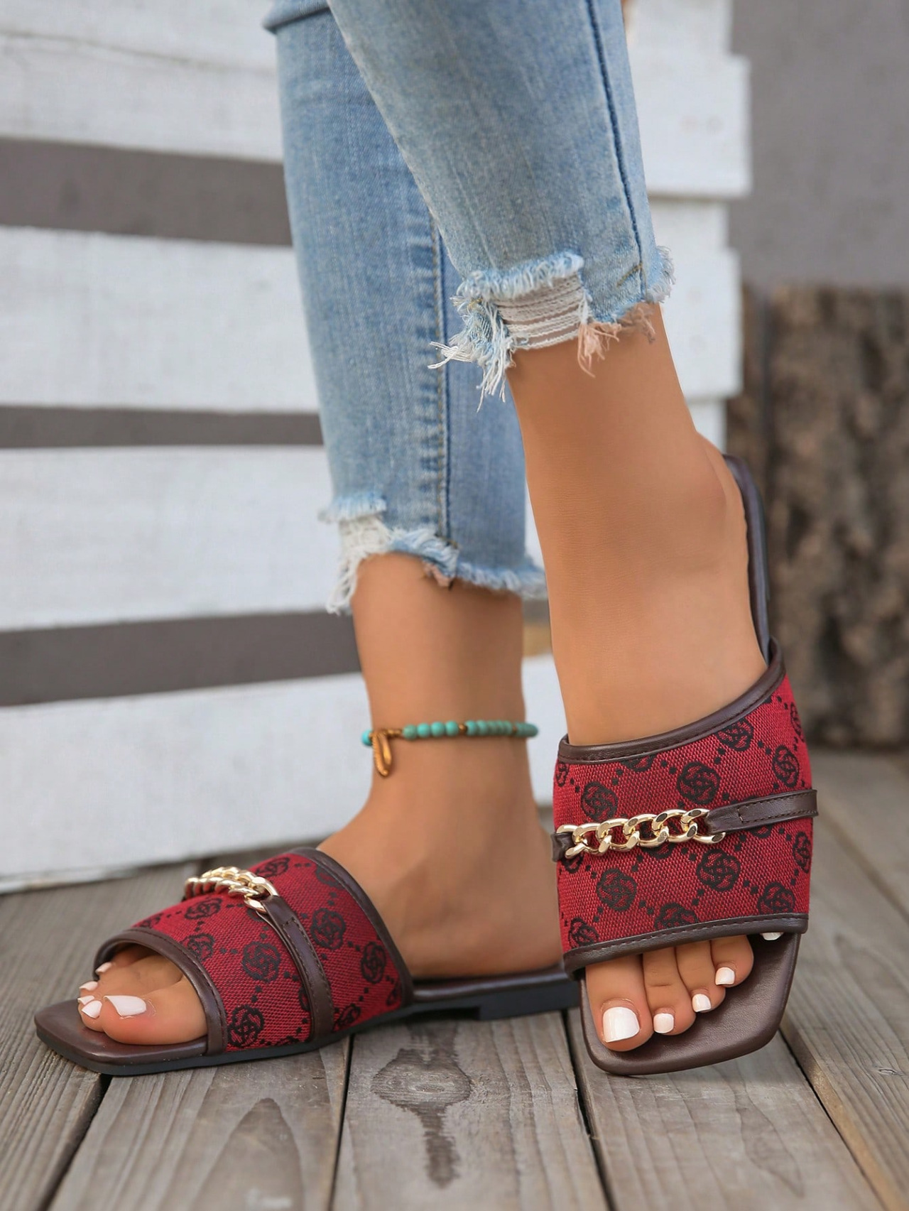 Women's Rhinestone Flat Slippers Round Toe Transparent Shoes_voghion.com
