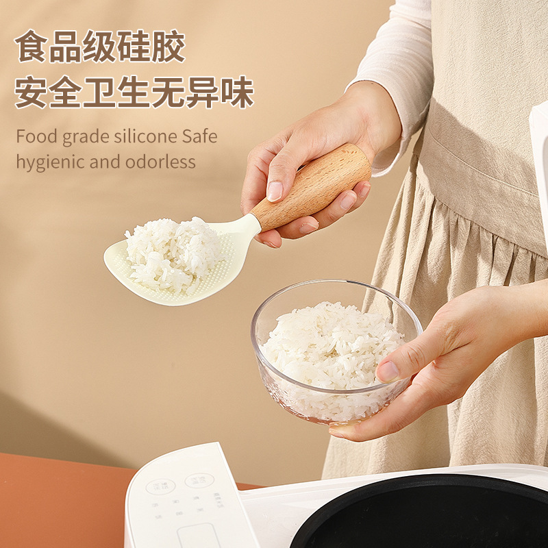 Nuevos productos de cocina de silicona 5 piezas de conjunto de mango blanco alargado diseño de tarjeta de silicona de grado alimenticio resistente a alta temperatura