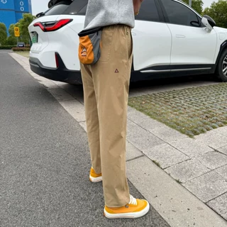 三角标裤子男士2026夏季新款美式机能工装裤夏天冲锋裤户外休闲裤
