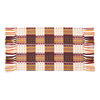 45x70cm Steel pad cotton wire woven floor pad color striped plaid cotton line water absorption small door pad