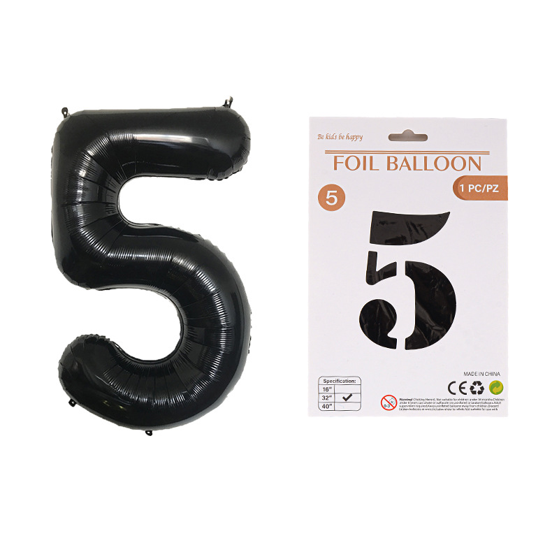 Globo de película de aluminio digital de 32 pulgadas, tarjeta de papel, tapa dura, paquete individual, cuerpo delgado, fiesta digital, globo decorativo flotante