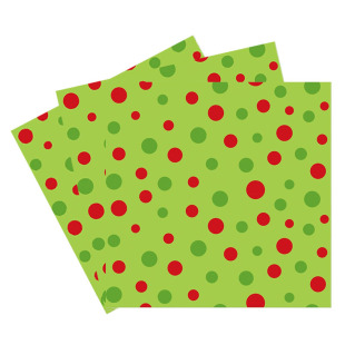 Cross-Border New Product Party Printed Paper Towels Napkins Party Colorfulful Paper Polka Dots Wholesale Restaurant Can Be Printed with Logo