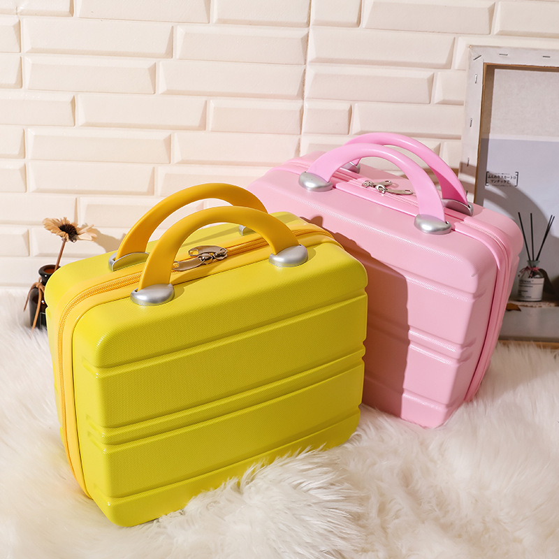 手提箱子小行李箱化妆包女14寸小型轻便旅行箱时尚潮流迷你收纳箱