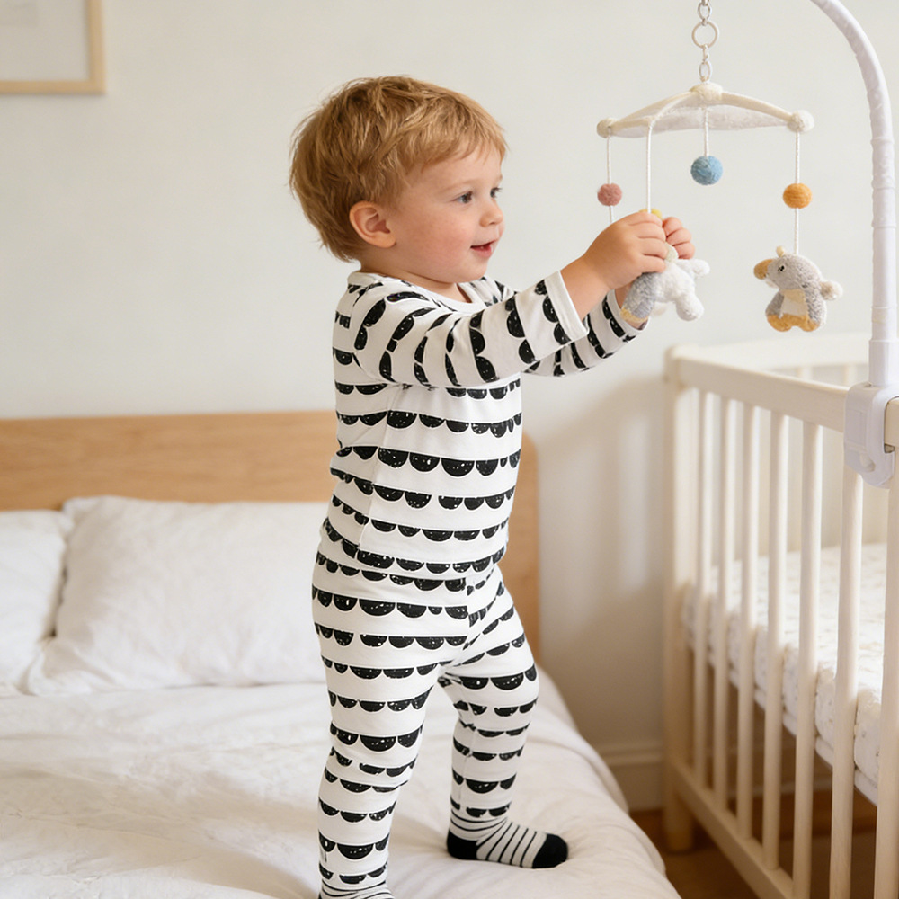 2026 Spring and Autumn Ins Children's Pajama Set, Toddler Base Layer Underwear, Baby Belly Protection Loungewear Wholesale