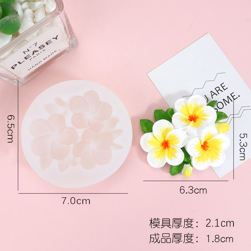 跨境花卉蜡烛硅胶模具DIY石膏香薰滴胶扩香石礼品摆件制作工具|undefined