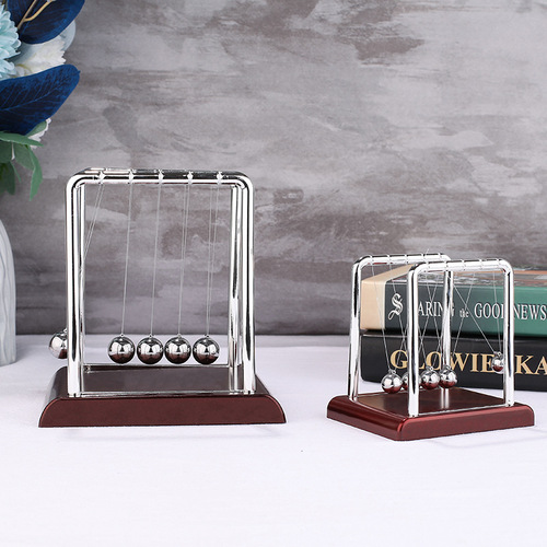 Large, medium and small square Newton's pendulum billiard ball bumper ball office desk decoration furnishings physical model home furnishings
