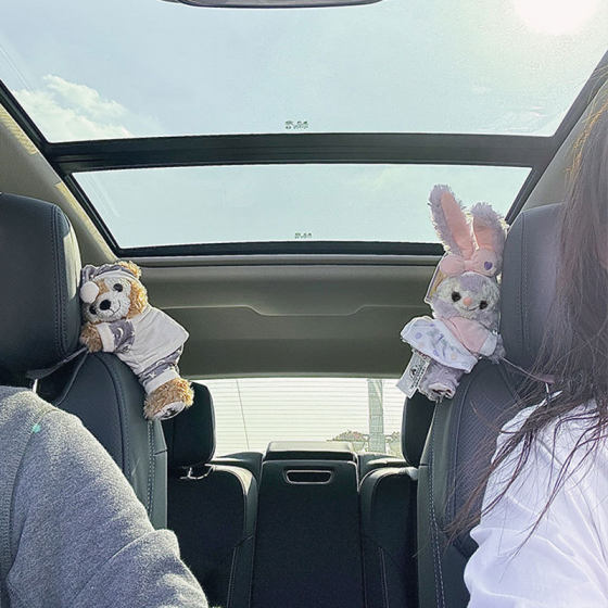 Internet Celebrant Cute Car Ornaments Car Hides Assistant Driver Doll Doll Decorations for Women Suitable for Tesla Car Ornaments