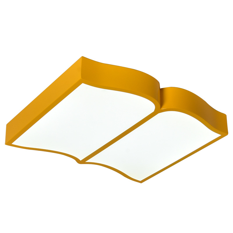 Libro de dibujos animados con forma de forma especial lámpara de techo jardín de infantes creativo salón de clases de la mañana recepción biblioteca librería lámpara