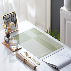 Stylish Household PVC Insulated Dinner Table Mat, American Luxury Western Dinner Mat, Household Washable Plate Mat