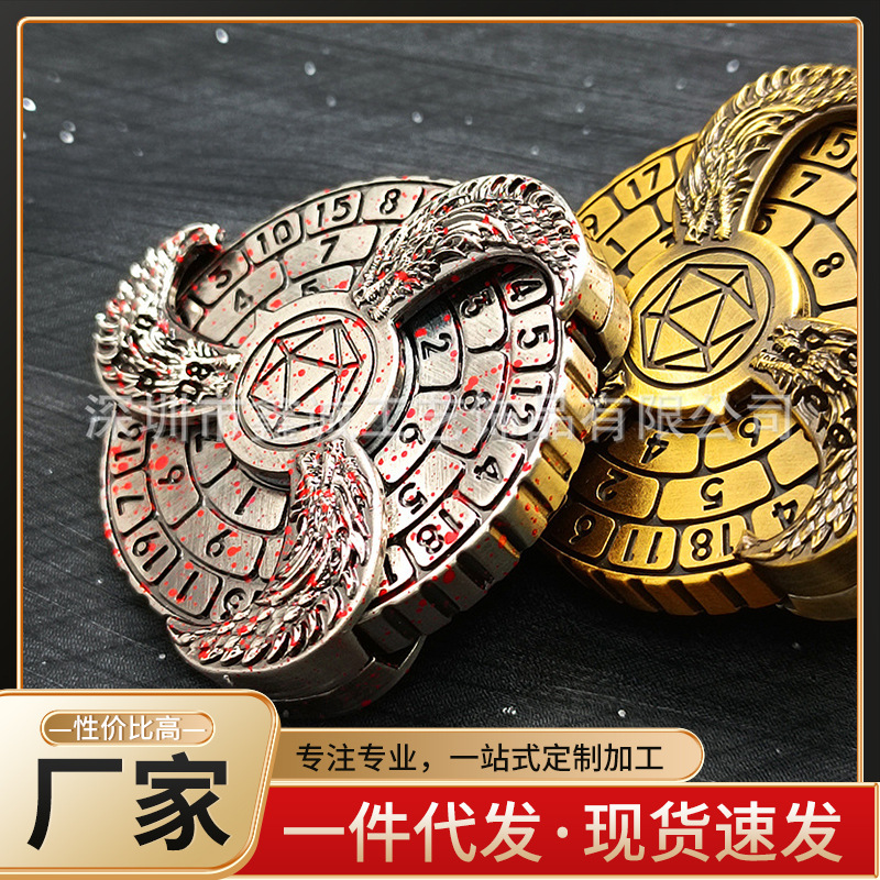 Cross -border metal fingertips dice