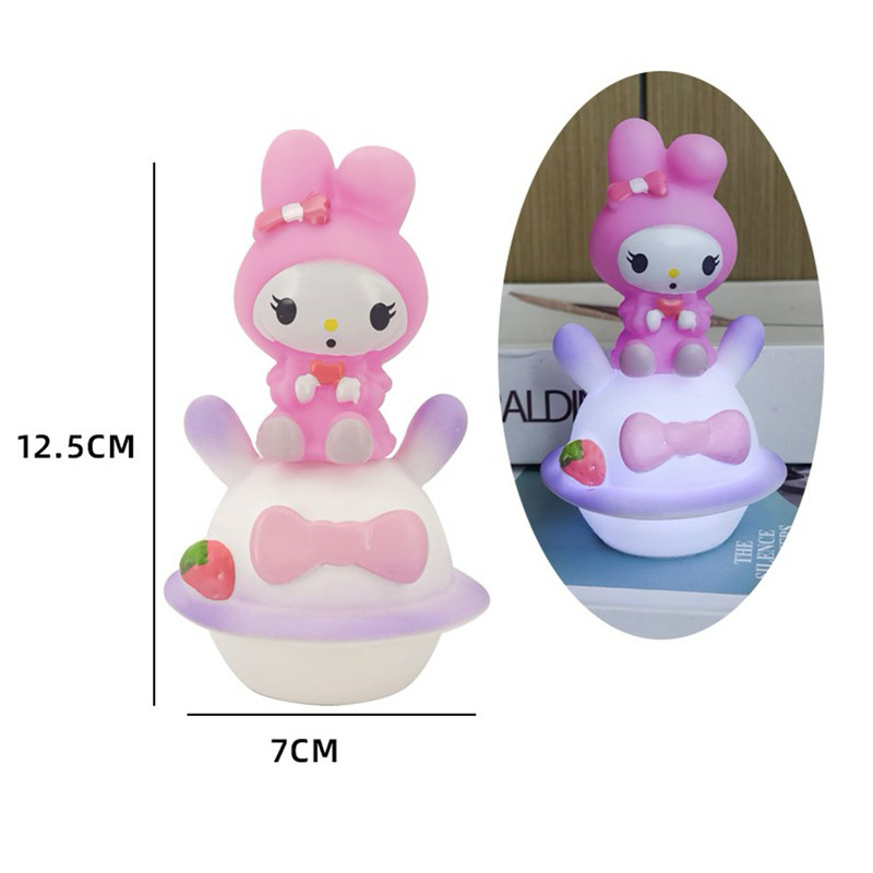 ライトボールケーキベーキングデコレーションオーナメントストロベリーベアクロミナイトライトキツネ漫画誕生日子供のギフト|undefined