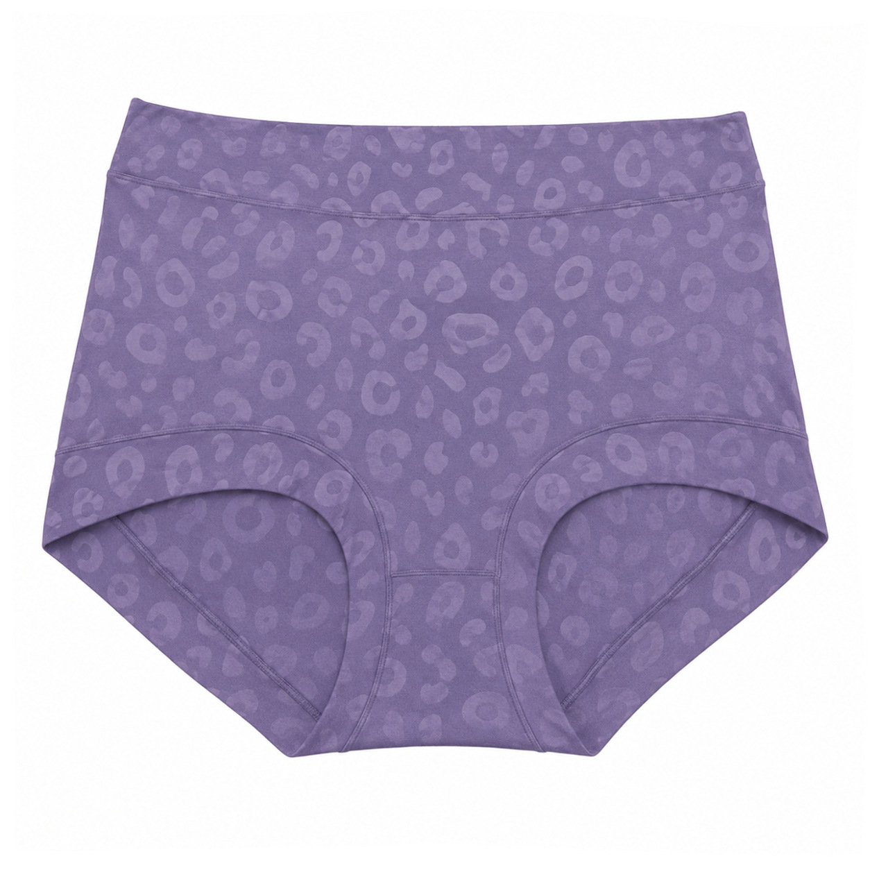 New Leopard Print Embossed Triangle Briefs, Large Size, Comfortable Milk Silk High-Elastic Women's Underwear