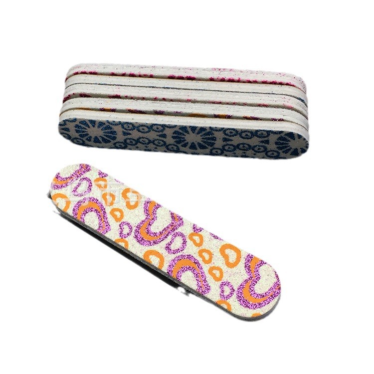 Fábrica directa mini lima de uñas brillo en polvo uñas roce lija tira de molienda manicura traje accesorios de suministro